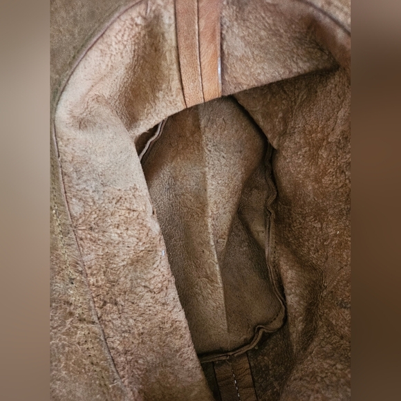 Afghanistan Men's Genuine Brown Leather Hat. - Picture 6 of 6